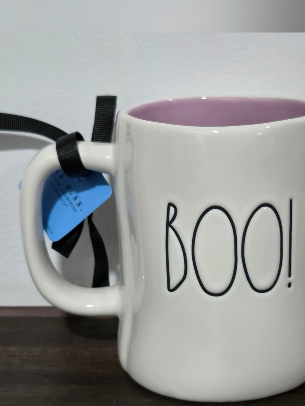 Rae Dunn X Monsters Inc 'BOO!' Mug with Pink Interior